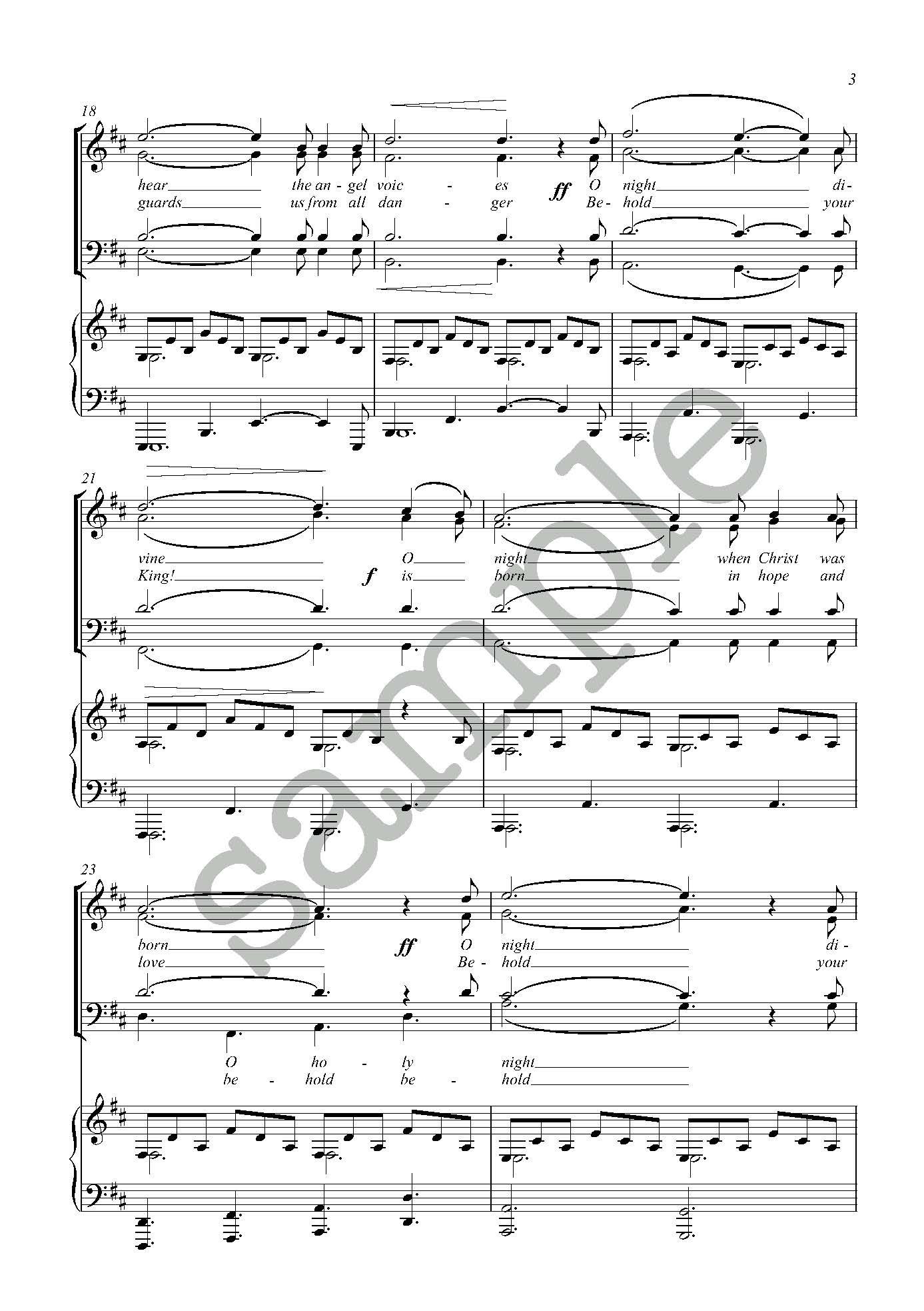 O Holy Night SATB - Alan Simmons Music - Choral Sheet Music for Choirs ...